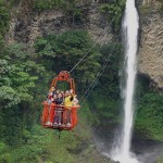 В подвесной корзине к водопаду Фата Невесты